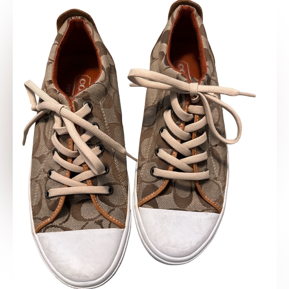 Coach brown/tan sneaker size 9.5